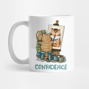 Cat Confidence Self Portrait Mug